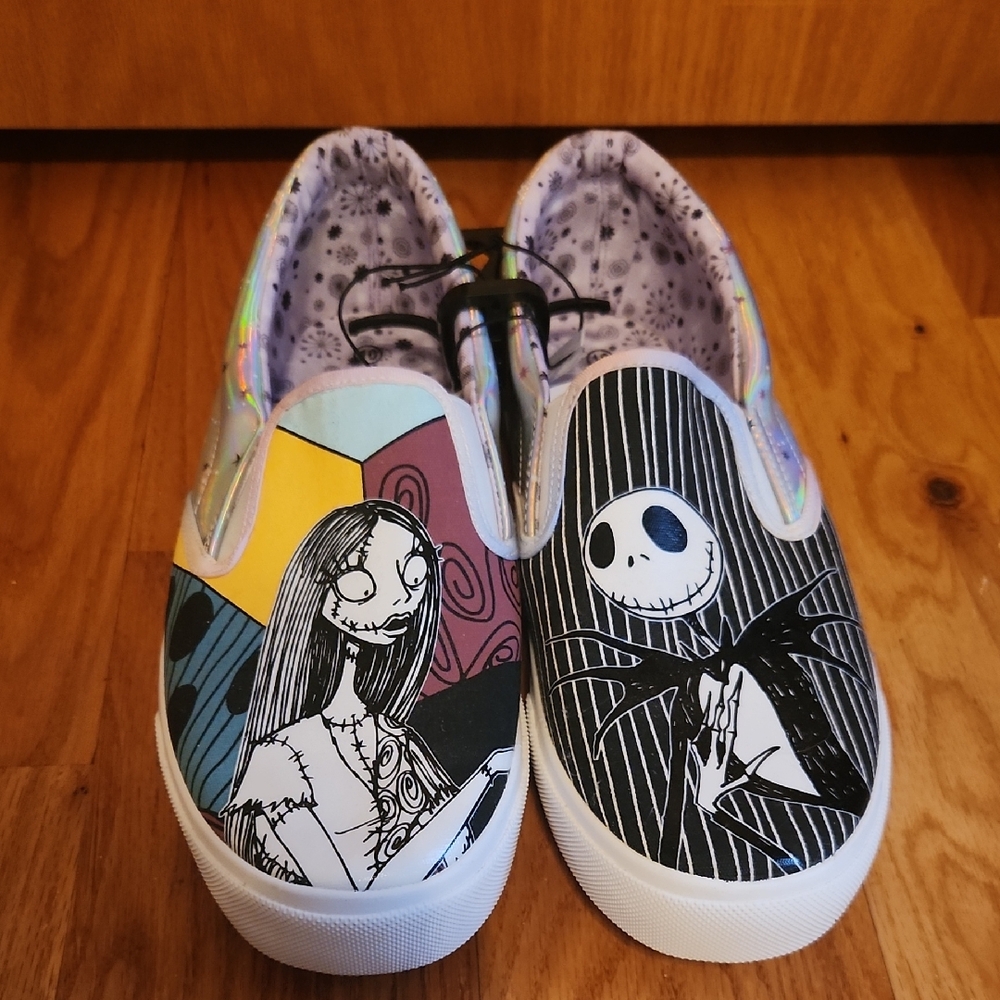 Nightmare Before Christmas Slip-On Shoes with Sally And Jack NWT